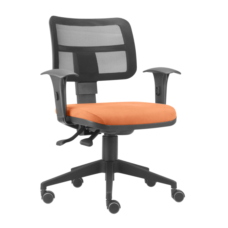 Cadeira Secretária com Braço Sapopemba - Cadeira Secretária Giratória Simples